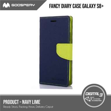 Mercury Goospery Fancy Diary Case Samsung S8 PLUS / S8+ Flip Casing Navy