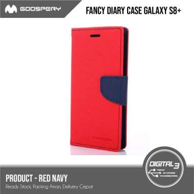 Mercury Goospery Fancy Diary Case Samsung S8 PLUS / S8+ Flip Casing Merah