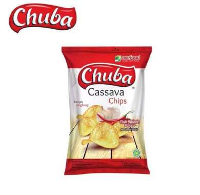 Chuba Cassava Chips 140gr (varian Sambal Balado dan BBQ)
