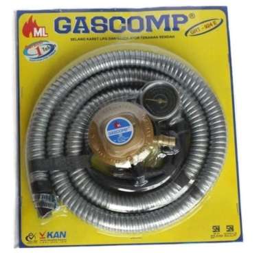 GASCOMP GRT-924E - SELANG GAS + REGULATOR TRADING Abu-abu