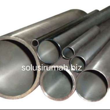 pipa tanpa sambungan tebal carbon steel 1 1/2" 50cm tebal 4.2mm potong