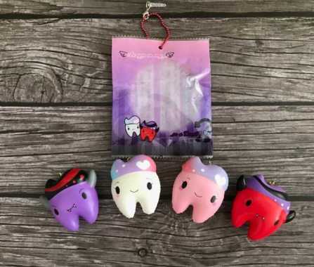 CC TOOTH DEVIL ANGEL SQUISHY - licensed original cutie creative gigi