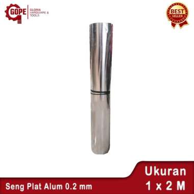 SENG PLAT ALUMUNIUM 0.2 mm (1 x 2 meter)