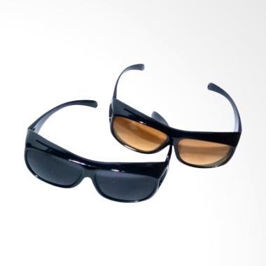 As Seen On Tv HD Vision Anti Silau Siang dan Malam Kacamata [2 Pcs]