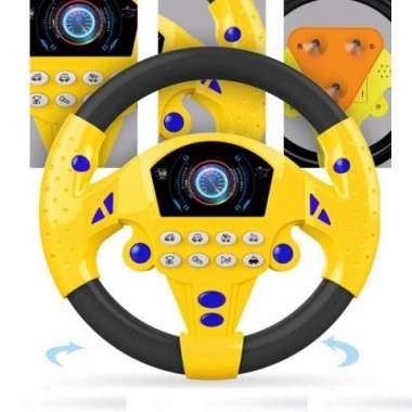 Mainan Setir Setiran Mobil Musik - Steering Wheel Simulasi Anak Batre