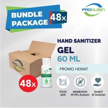 [BUNDLE] Hand Sanitizer GEL 70% Food Grade PROKLEEN 60mL - 48pcs