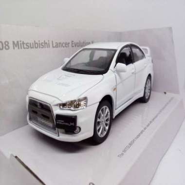 Diecast Kinsmart Miniatur Mobil Mitsubishi Lancer Evolution X Putih