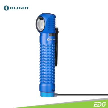 Olight Perun Blue 2000lm 120m Rechargeable Flashlight Multifungsi Senter Kepala