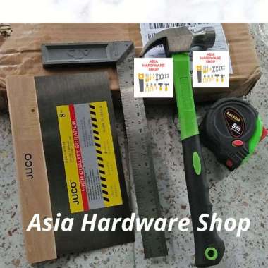 Paket Alat Tukang Skrap Juco 8" -  Siku Meter 10" - Palu 8 Oz - Meteran 5 Meter