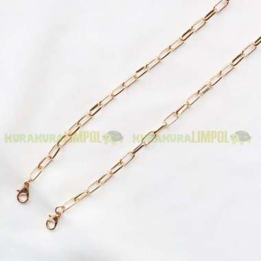 Tali Gantungan Masker Kalung Masker Strap Rantai Korea Style Simple rantai gold