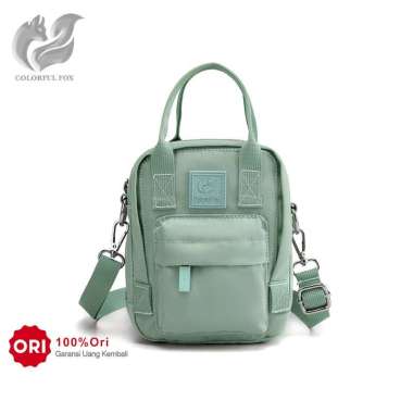 Tas Selempang Wanita COLORFUL FOX 0417 Sling Bag Wanita Hand Bag Wanita Pistachio Green
