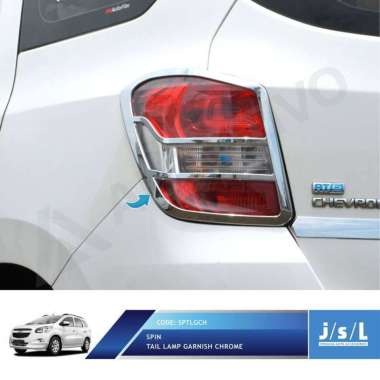 JSL GARNISH TAIL LAMP LIS LAMPU BELAKANG CHEVROLET SPIN Chrome