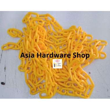 Rantai Plastik PVC 6 mm Tali Rantai Plastik Penghubung Traffic Cone 6mm TORA