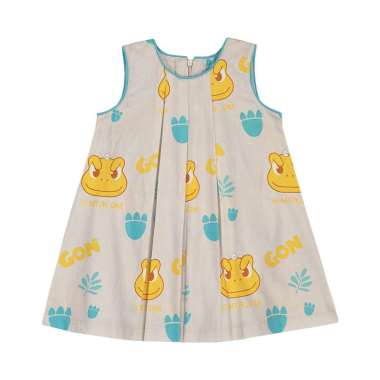 TORIO Basic Dress Little Frog - Dress Anak Perempuan Pakaian Anak Perempuan 3-4 tahun