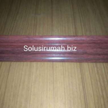LIST PLASTIK SUDUT PROFIL 3CM 30MM 1M KAYU RED LIS PLAFON 1 METER