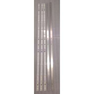 Lampu LED Backlight 10 Titik Mata 10 Volt Lensa Cembung Cahaya Biru - 78cm - Harga per 1 Batang