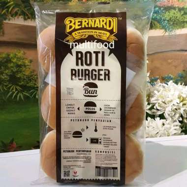 Roti burger polos bernardi / roti burger bun benardi / roti burger frozen
