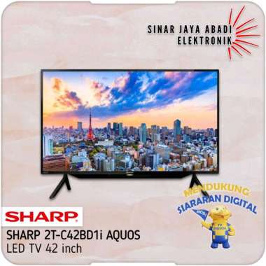 SHARP LED TV 42 inch FHD - 2T-C42BD1i [Digital TV] - Tanpa Bracket