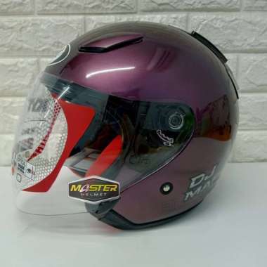 Helm KYT Halfface KYT Dj Maru Solid M DEEP PURPLE