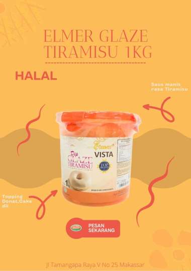 ELMER GLAZE TIRAMISU 1KG