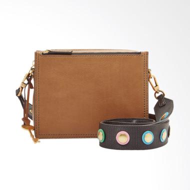 Fossil ZB 7452216 Campbell Crossbody Tas Wanita - Saddle