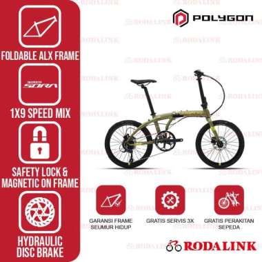 Polygon Sepeda Lipat Urbano 5 Green