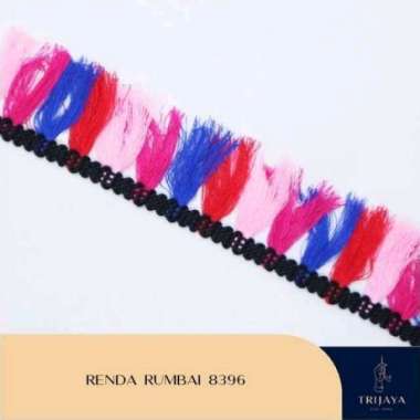 Trijaya Renda Rajut / Bordir / Rumbai Gombyok - 8396 Per Roll