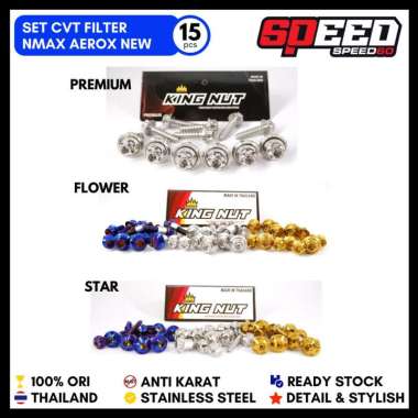 Baut Cvt Filter Nmax Aerox New Baut Probolt Stainless Steel King Nut Blue