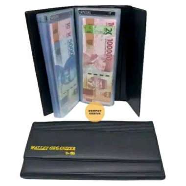 Dompet Pintar Wallet Organizer Pengatur Keuangan Bulanan hitam