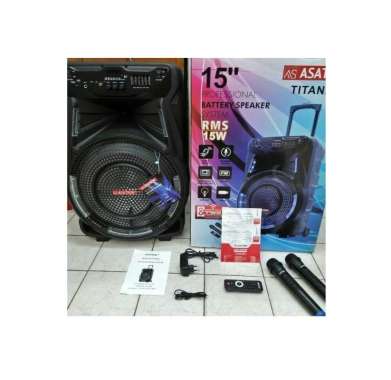 SPEAKER PORTABLE WIRELESS MEETING TITANIUM ASATRON HT-8873 15 INCH