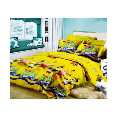 Ellenov Motif Spongebob Katun Microtencel Set Sprei