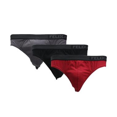 Felix.B Brief 3 in 1 Pakaian Dalam Pria - Mix Colour [FB111025-31]