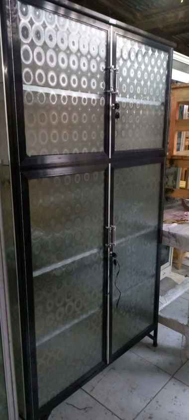 Rak Piring Model Lemari Aluminium 2 Pintu