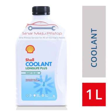 Cairan Coolant Pendingin Air Radiator Motor & Mobil - SHELL COOLANT LONGLIFE PLUS 1 Liter Warna Hija