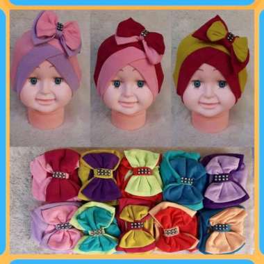 Turban Anak Turban Bayi Ciput Anak Ciput Bayi Turban 2 layer 0-3th Multiwarna