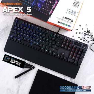 SteelSeries Apex 5 - Hybrid Gaming Keyboard