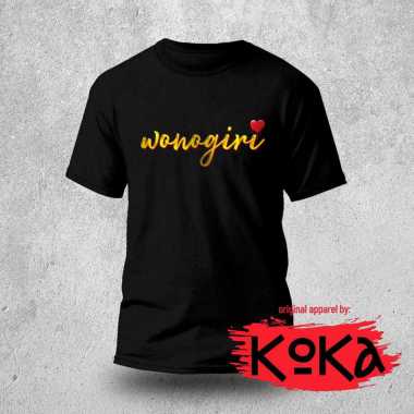 Premium T-shirt - Kaos Khas WONOGIRI Original by KOKA Kangkaos - WNG2 Lengan Pendek L