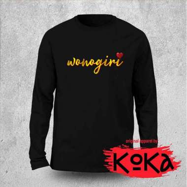 Premium T-shirt - Kaos Khas WONOGIRI Original by KOKA Kangkaos - WNG2 Lengan Panjang XXL