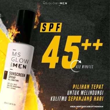 Sunscreen Spray Ms Glow For Men All Skin Ms Glow Men Whitening Acne