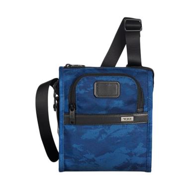TUMI Alpha 2 Small Pocket Bag Military Tas Selempang Pria - Blue