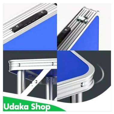 Jual Meja Lipat Koper Meja Lipat Portable Outdoor - Biru Multicolor