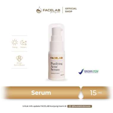 FACELAB - PURIFYING ACNE SERUM 15 ML | SERUM JERAWAT DAN BRUNTUSAN | SERUM VITAMIN C | SERUM ACNE
