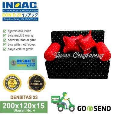 Sofa Bed Inoac EON D23 No. 4 Ukuran 200x120x15 cm Tebal 15 cm Original Garansi 10 Tahun / Kasur Sofa