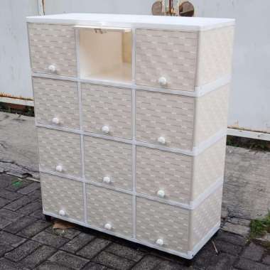 lemari plastik club flip triple susun 4 lemari 12 pintu