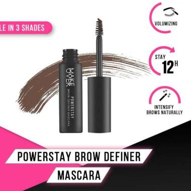 Make Over Powerstay Brow Definer Mascara 6.5g - Cofee Cream - Maskara Alis - Mascara Alis Tahan Lama