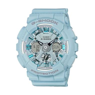 CASIO G-SHOCK S Series Analog Digital Multifunction Jam Tangan Wanita [GMA-S120DP] Biru