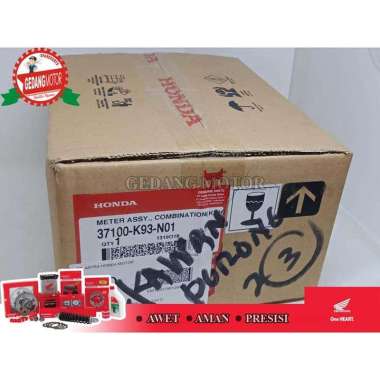 SPEDOMETER ASSY NEW SCOOPY FI ESP LED ORIGINAL HONDA ( 37100-K93-N01 ) Black