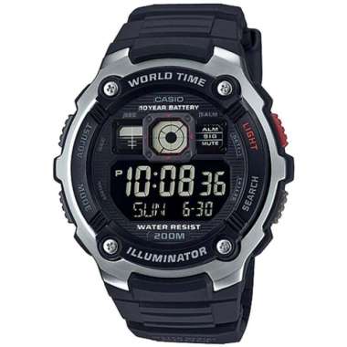 CASIO ORIGINAL - CASIO AE-2000W-1B - JAM TANGAN PRIA JAM PRIA - RUBBER CASIO AE 2000W 1B 2000 W AE20