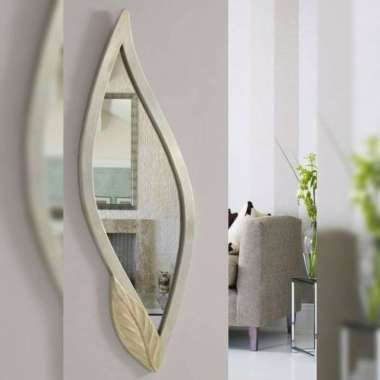 mirror hias / cermin hias daun /cermin dinding