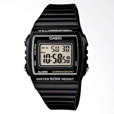 CASIO ORIGINAL - CASIO W-215H-1AVDF - JAM TANGAN PRIA JAM PRIA - RUBBER CASIO W-215H-1A W 215H 1A 21